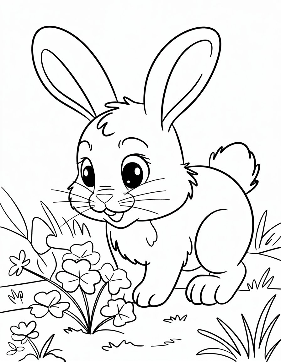 Rabbit Finding Clover